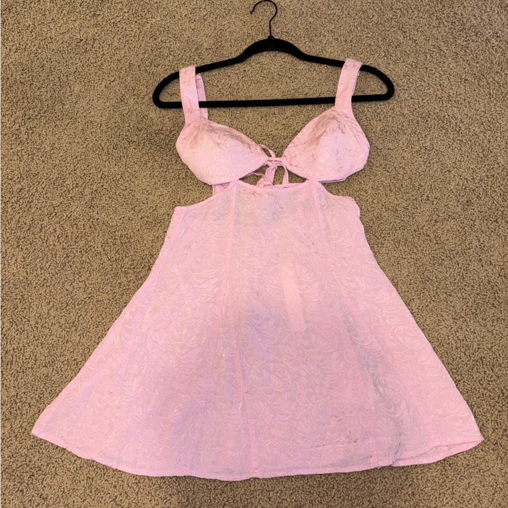 For Love And Lemons Blush Lace Dress NWT